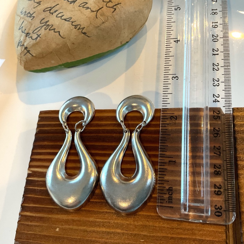 Solid Sterling Silver Earrings - image 2